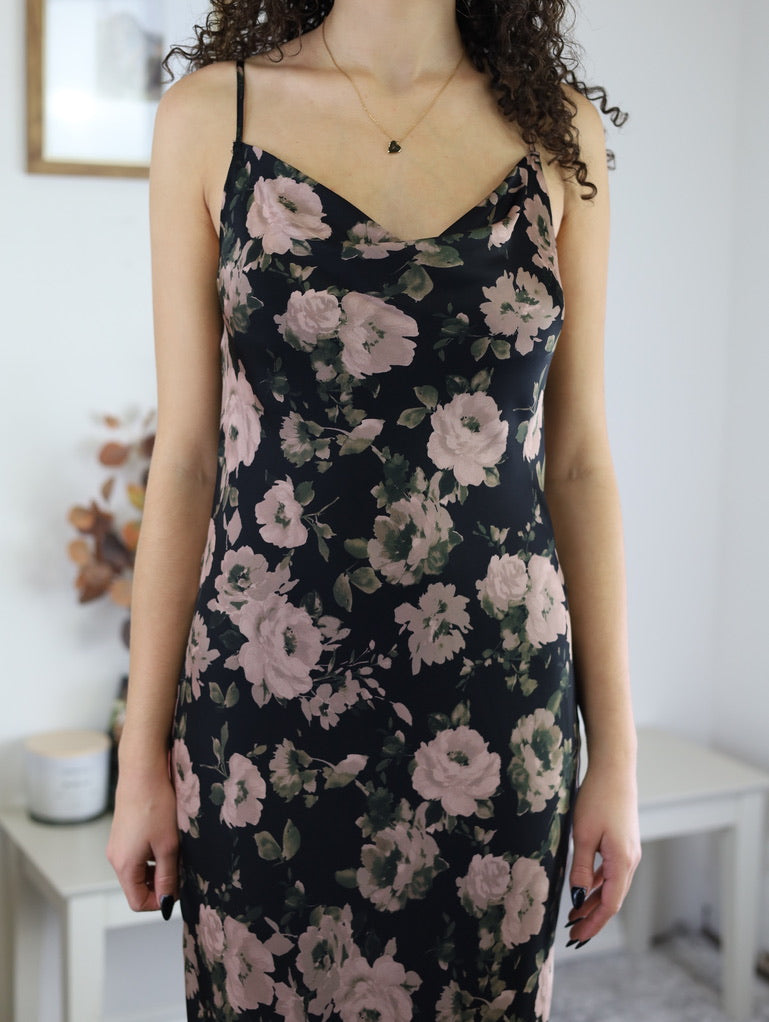 Midnight Calling Floral Midi Dress