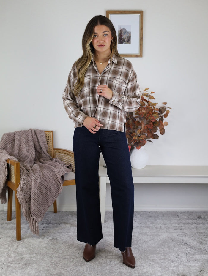 Ben Plaid Top - Final Sale