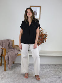 Debbie Drop Shoulder Blouse