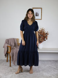 Midnight Garden Midi Dress
