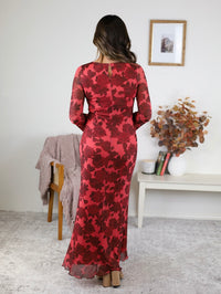 Holland Floral Bell Sleeve Maxi Dress