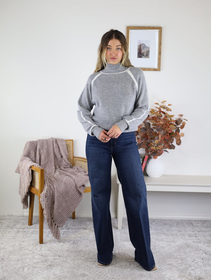 Leslie Mock Neck Sweater