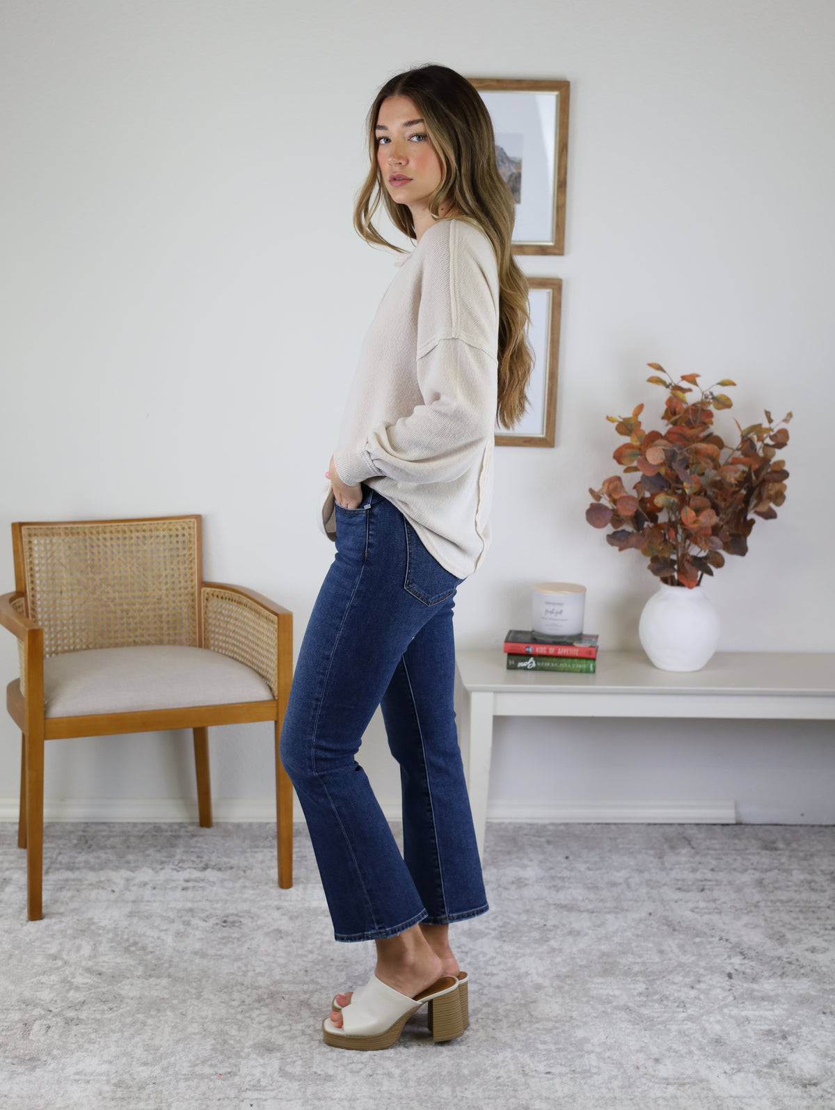 Elanor Half Button Top