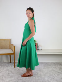 Blyth Halter Smocked Midi Dress
