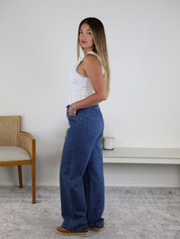Louanne Wide Leg Denim Pant