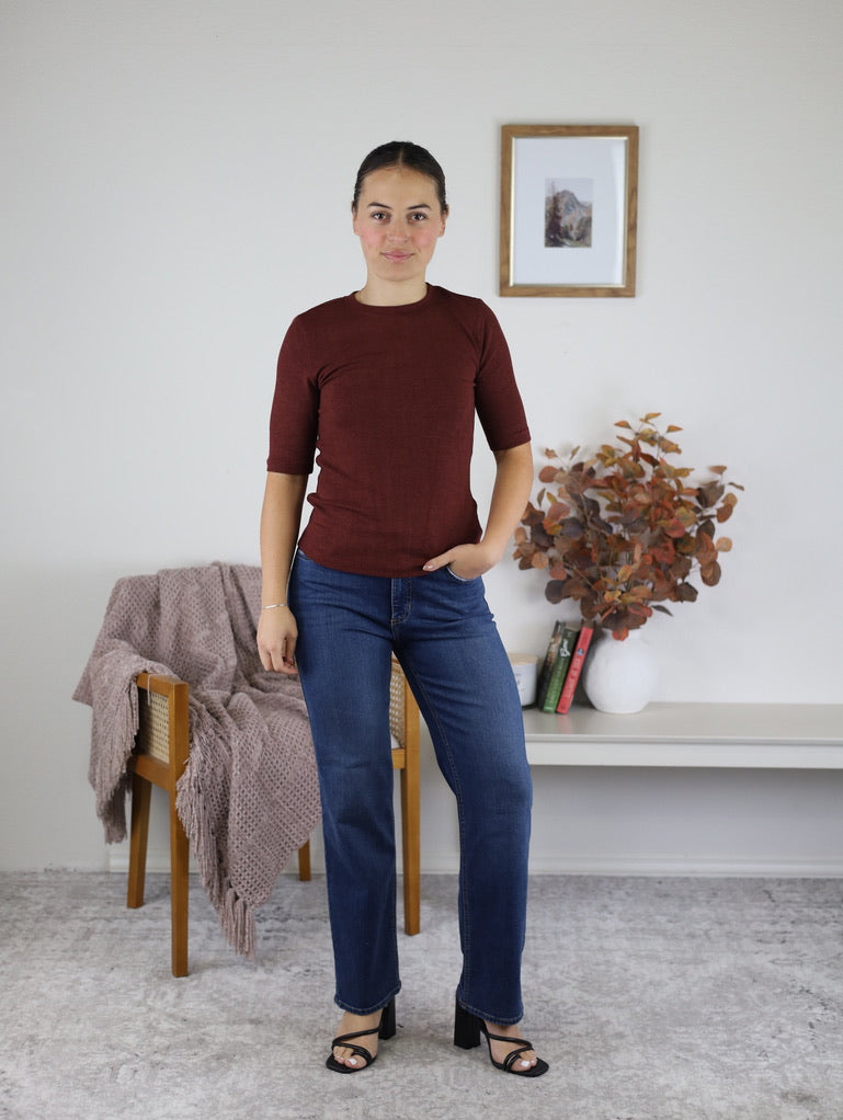 Crew Short Sleeve Basic Top