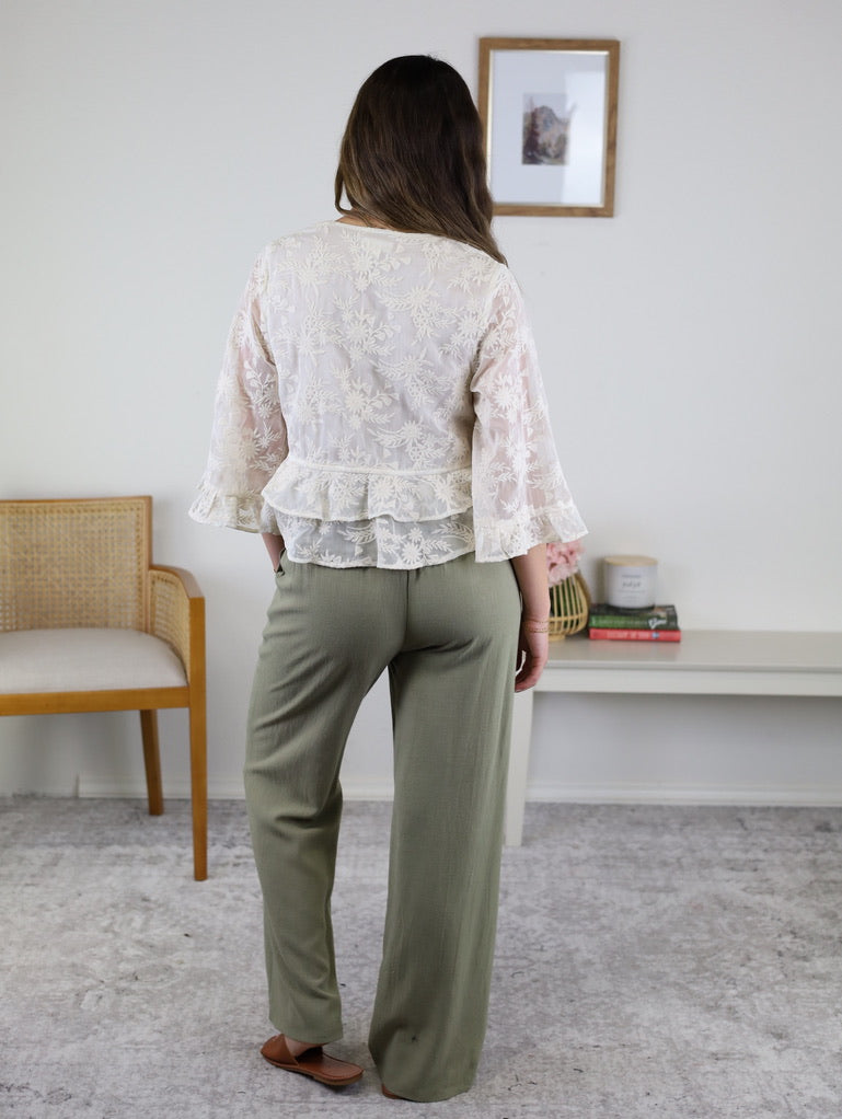 Cambria Boho Embroidered Blouse