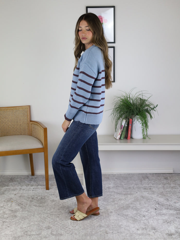 Z Supply-Boyfriend Striped Sweater