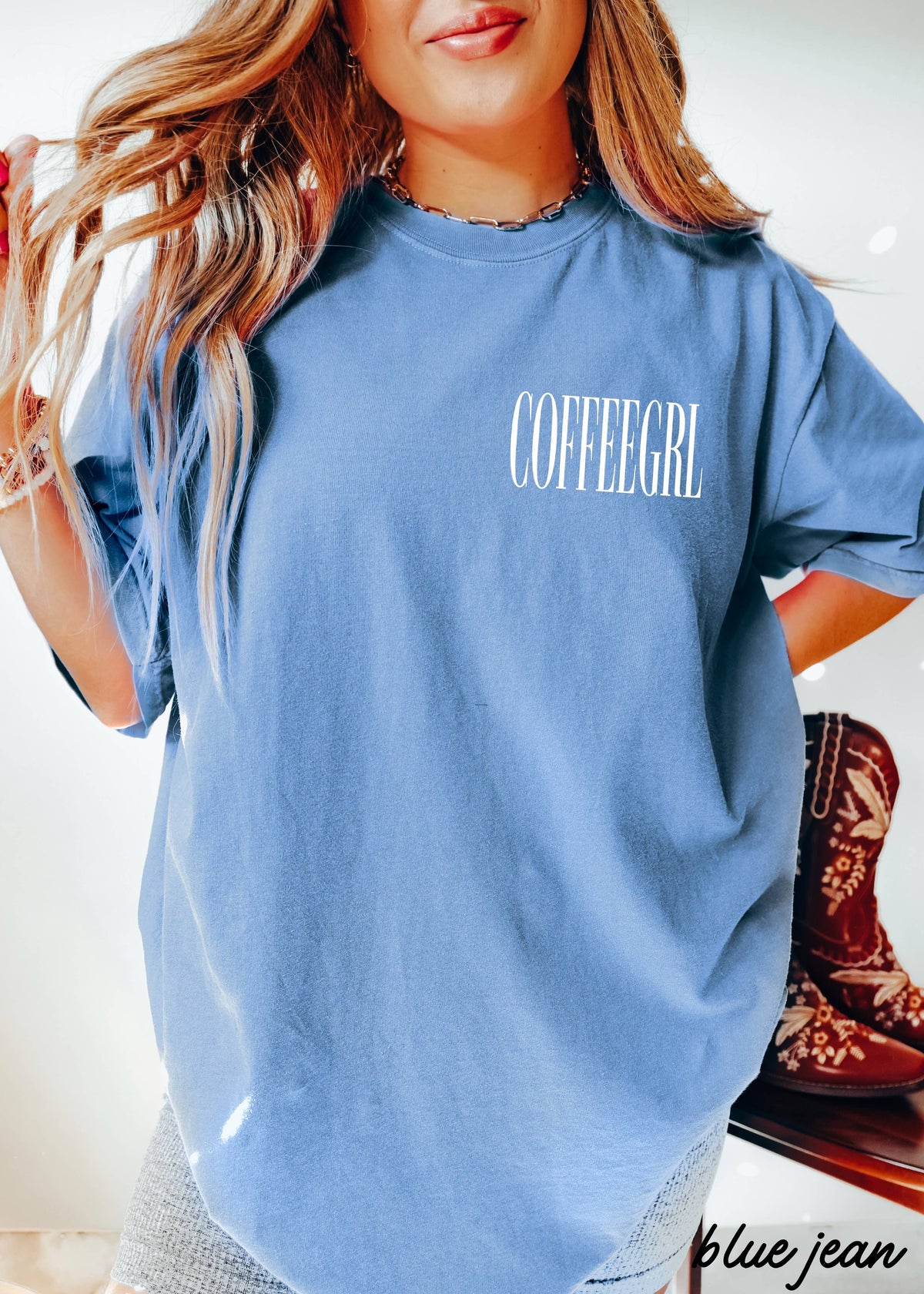 Chloe Vs Tank - Coffeegrl Coffee Comfort Colors Tee *19 Colors (S-3X): Large / Espresso
