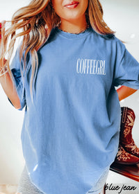 Chloe Vs Tank - Coffeegrl Coffee Comfort Colors Tee *19 Colors (S-3X): Large / Espresso
