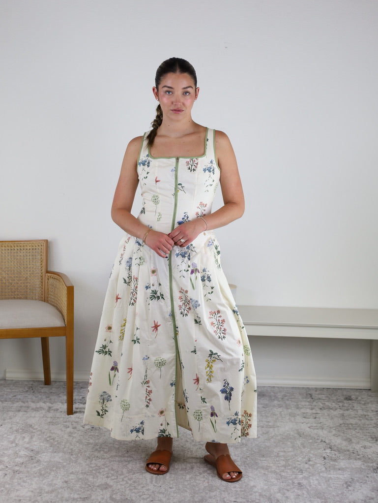 Dottie Cotton Floral Maxi Dress