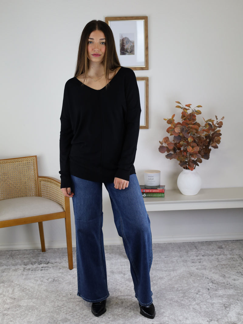 Milli Soft High-Low Tunic Sweater