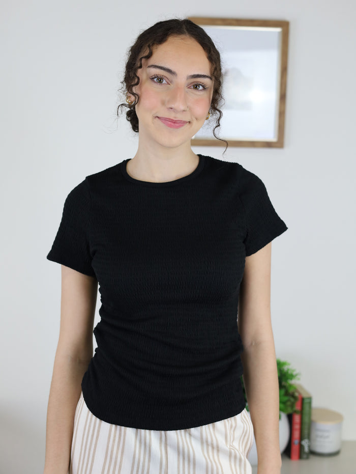 Roe Jersey Ruched Side Top