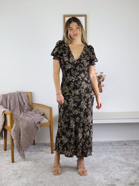 Tiffany Paisley Floral Midi Dress