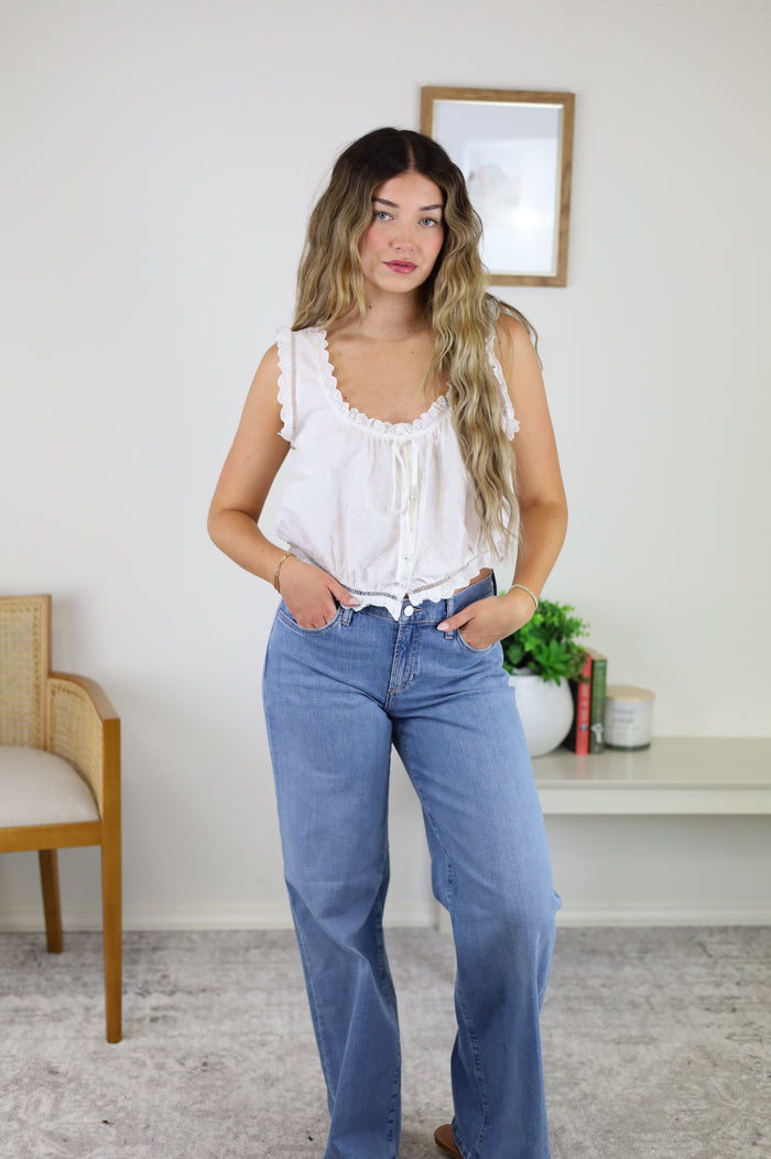 Sophie Embroidered Cotton Top