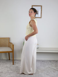 Rose V-Neck Crochet Sleeveless Vest/Cardigan