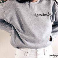 Chloe Vs Tank - Homebody Cursive Sweatshirt *6 Colors (S-3X): Large / Sand