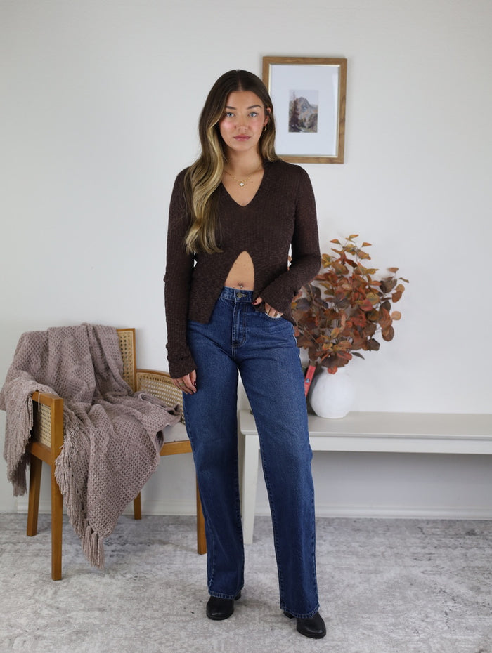 Amelia Cut Out Knitted Top - Final Sale