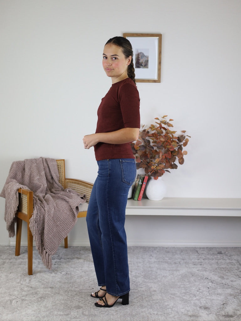 Crew Short Sleeve Basic Top