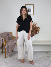 Debbie Drop Shoulder Blouse