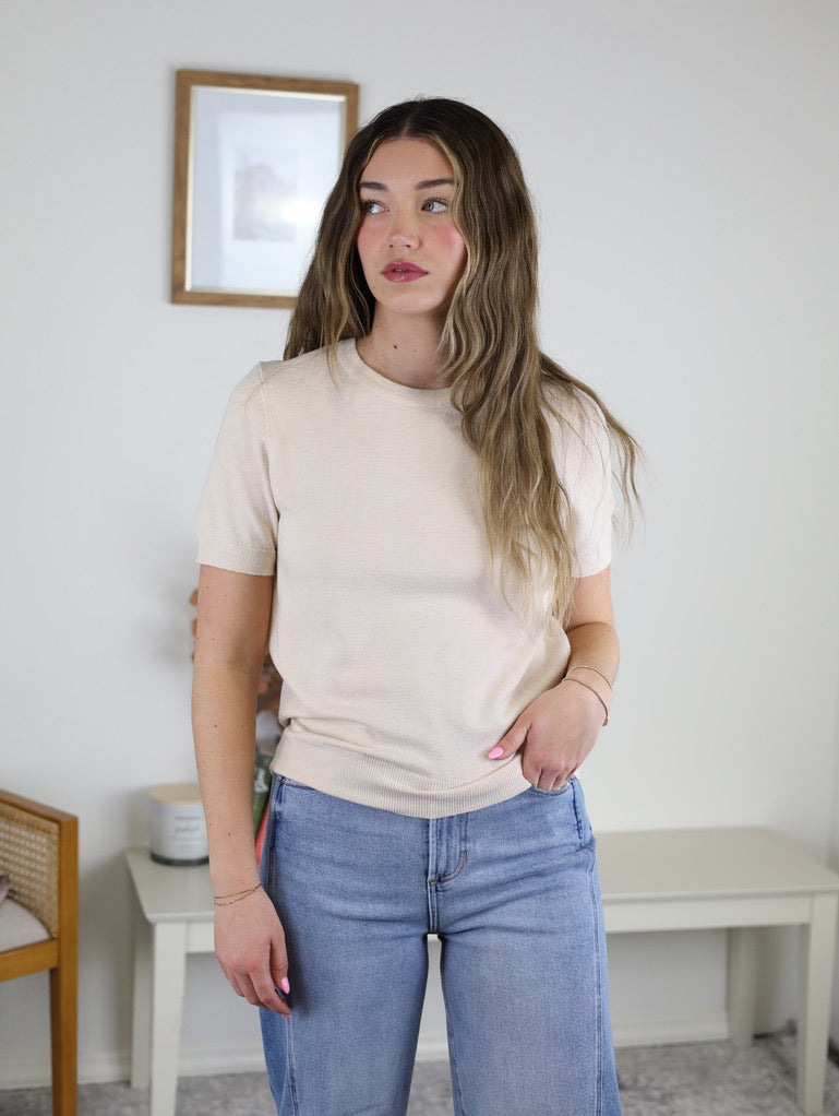 Bella Short Sleeve Sweater
