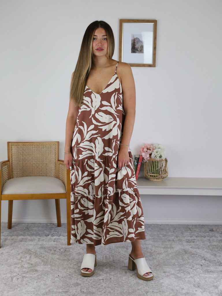 zella midi dress Zella Tropical Print Midi Dress | Midi Dresses