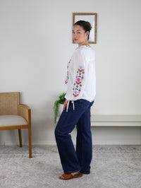 Rita Vintage Embroidered Blouse