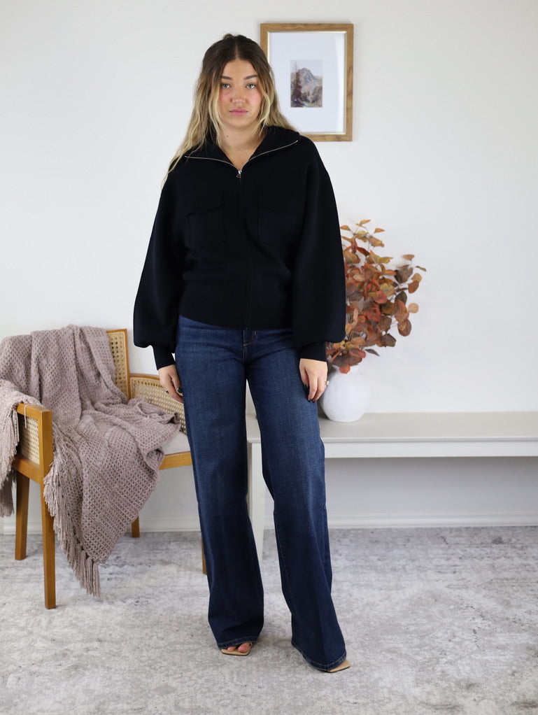 Ensley Sweater Bomber Jacket