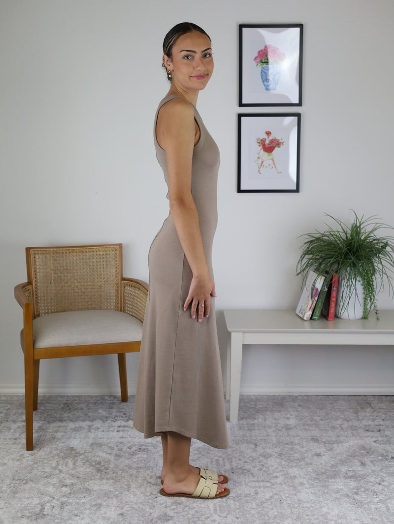 Goodwin Midi Dress - Latte