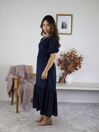 Midnight Garden Midi Dress