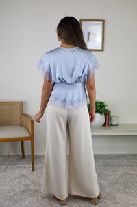 Tulip Lace Trim Blouse