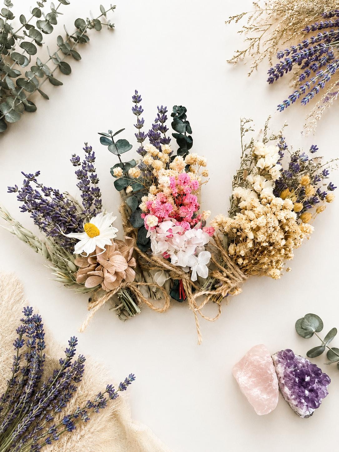 White Sage, Lavender, Flowers & Eucalyptus Smudge Incense