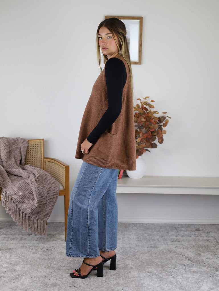 Stagecoach Oversized Sweater Vest - Final Sale