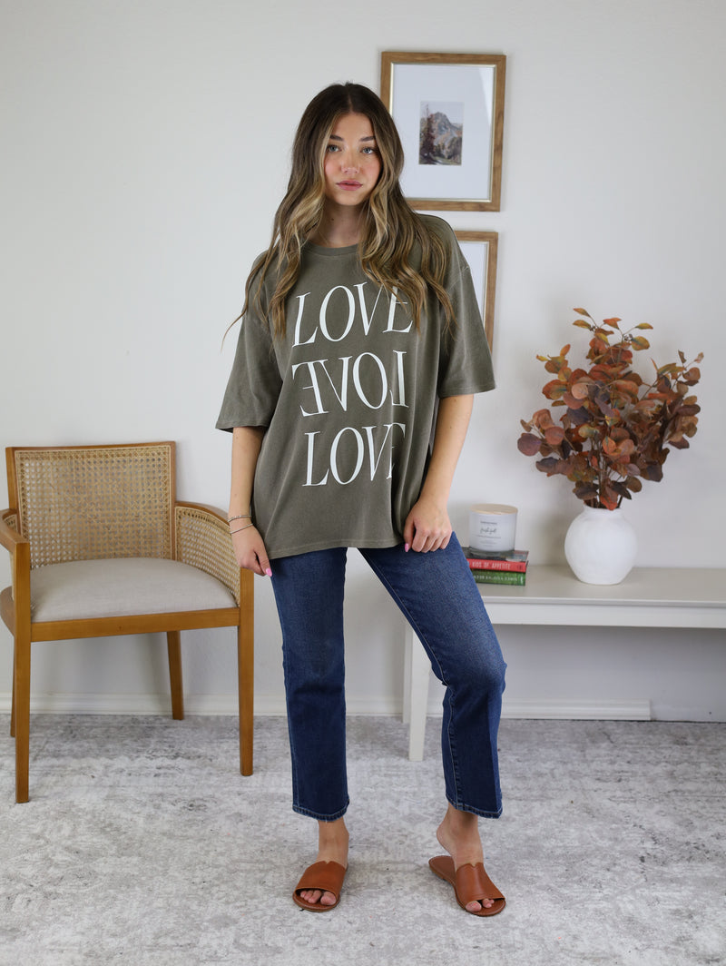 Z Supply - Love Love Love Graphic Tee