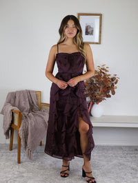 Quin  Ruffle Midi Dress