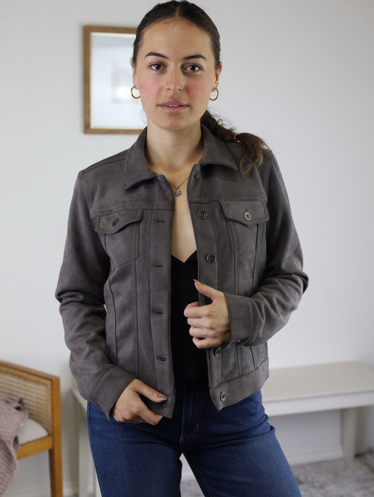 Lori Faux Suede Jacket