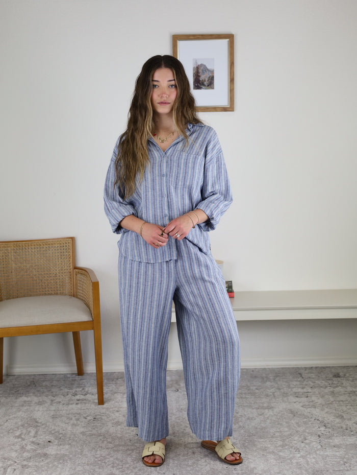 Z Supply - The Perfect Striped Pant - Indigo