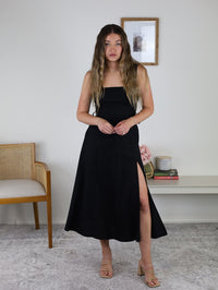 Yasmin Midi Dress - Black