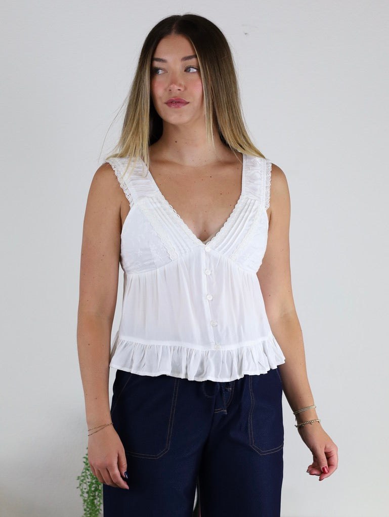 Harlow Lace Trim Cami