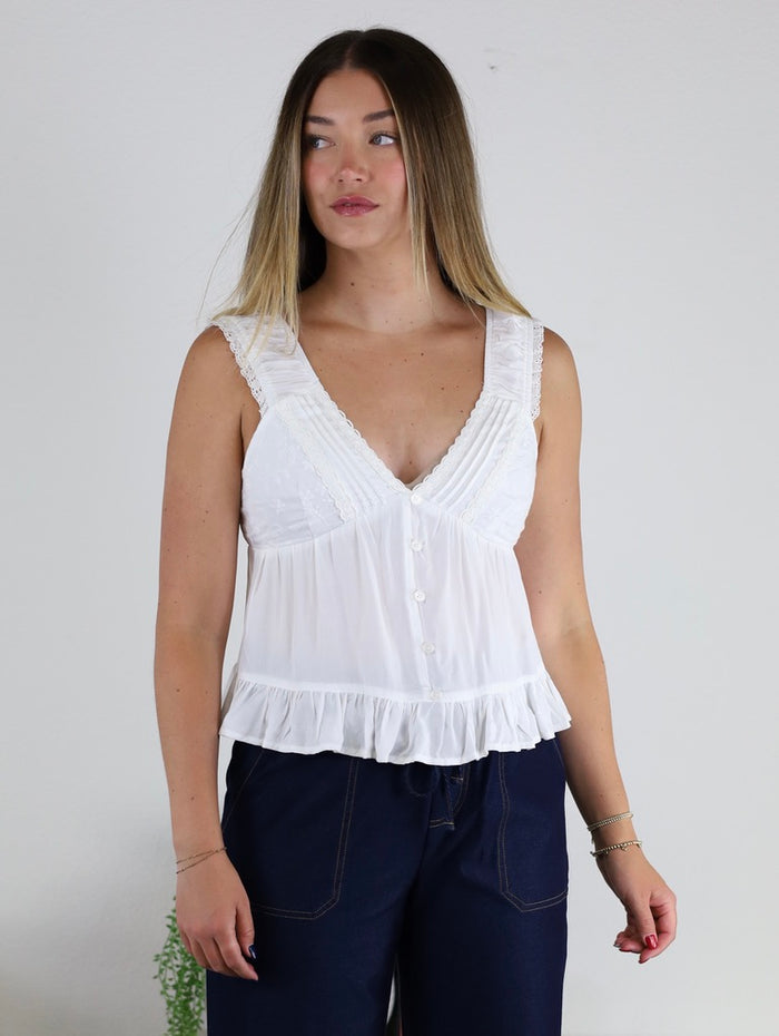 Harlow Lace Trim Cami
