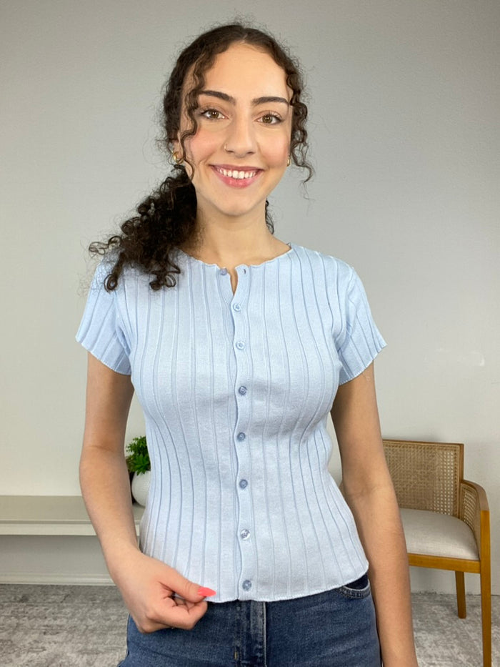 Julie Ribbed Top