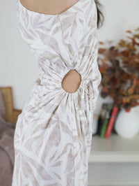 Driftwood Dreams One Shoulder Mini Dress