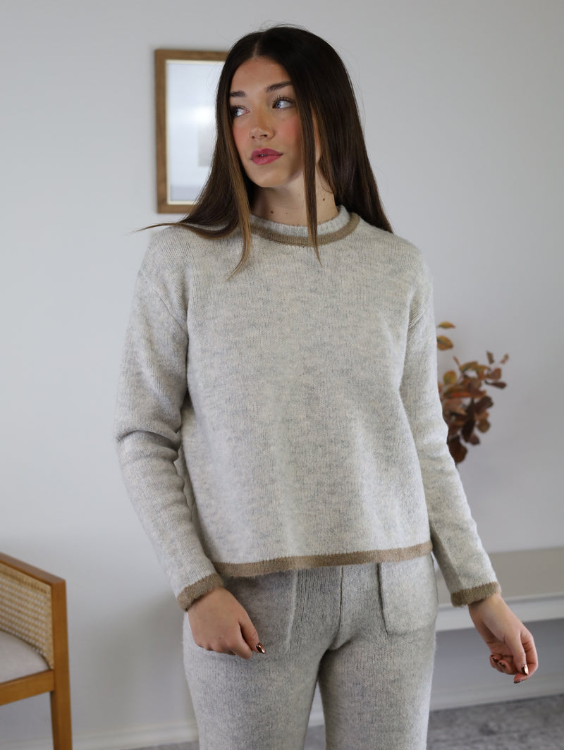 Addie Split Back Sweater Top