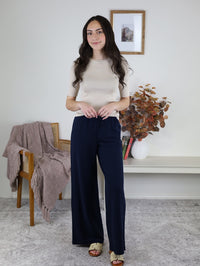 Hayes Classic Solid Rib Knit Sweater - Cream