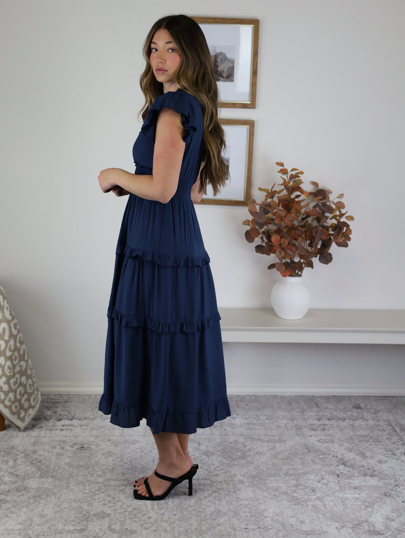 Mad About You Midi Dress - Navy