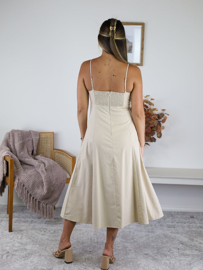 Emma A Line Midi Dress