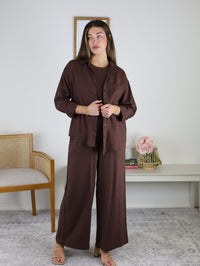 Scout Linen Pant Chocolate Cherry