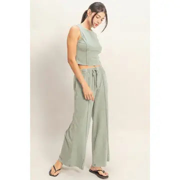 Reece Pant Set - Sage