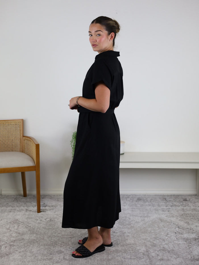 Heaven Sent Wicker Buckle Maxi Dress