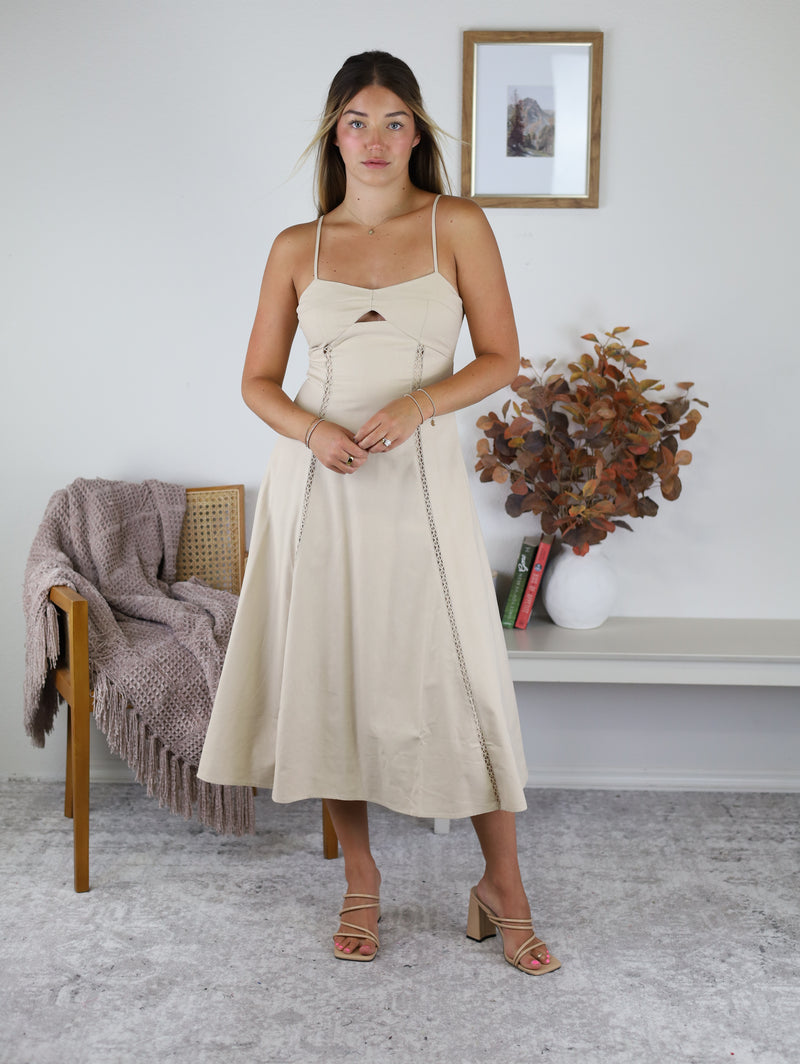 Emma A Line Midi Dress